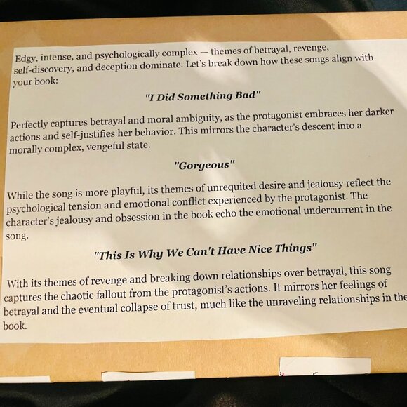 Taylor Swift Blind Date Book | Reputation Era-Inspired - Picture 6 of 6